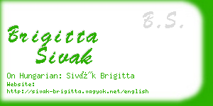 brigitta sivak business card